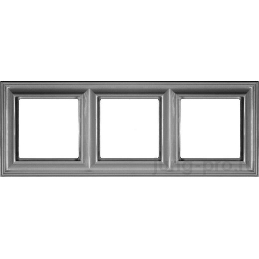 Рамка 3-поста, термопласт, алюминий, Eco Deco