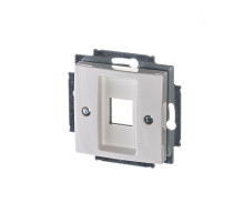 ABB BJB Basic 55 Бел Плата центральная  1-я для коммуникац розеток 0210, 0211 и 0219