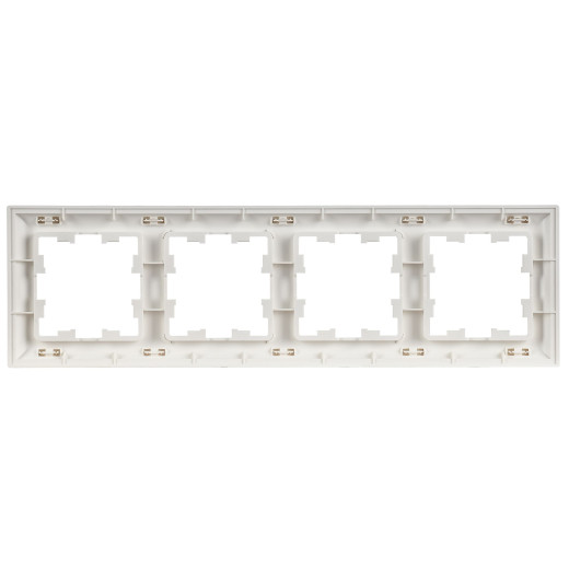 BRITE Рамка 4-мест. РУ-4-БрАБ а/б/бел. IEK