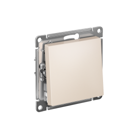 Systeme Electric AtlasDesign Бежевый Выключатель 1-клавишный 2-полюсный, 10А, механизм