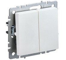 IEK BRITE BASE Жемчуг Выключ. 2-кл прох 10А ВС10-2-6-БрЖ
