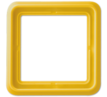 JUNG рамка однопостовая, жёлтый
