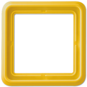 JUNG рамка однопостовая, жёлтый