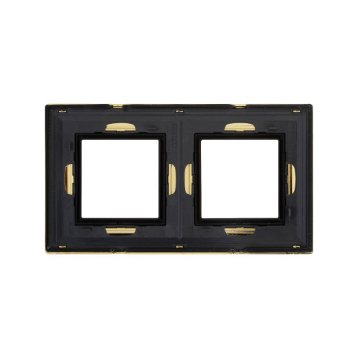 Рамка из металла 2 поста (4 мод.), Avanti, золотая