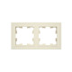 BRITE Рамка 2-мест. РУ-2-БрКр беж. IEK