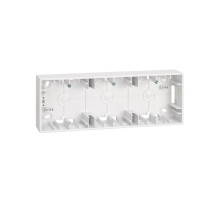 Simon 27 Play Белая Коробка 3-ая для открытой проводки, 86х93х37мм