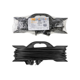 TDM Удлинитель-шнур на рамке силовой народный ПВС 3500 Вт б/з, 30м, штепс. гнездо