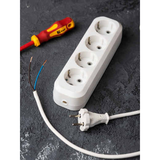 Колодка 4 гн. 16А 3,5кВт с/з Эксперт EKF PROxima