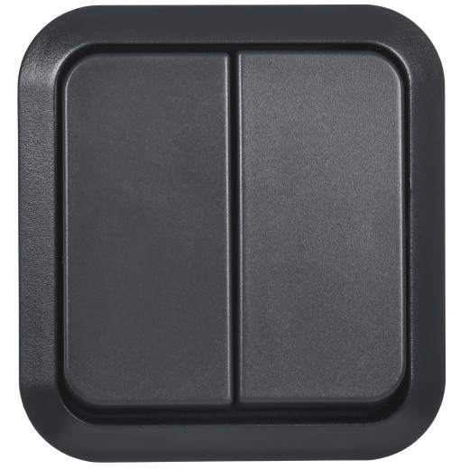 TORS Выключ. двухкл. прох. 10А IP55 TS125 графит IEK