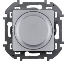 Legrand/Daccord INSPIRIA Алюминий Светорегулятор поворотный без нейтрали 300Вт.