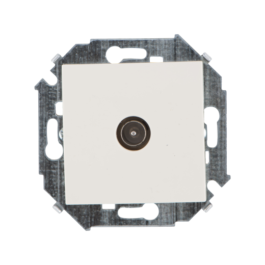 Simon 15 Бежевый Розетка TV одиночная, винт.заж.