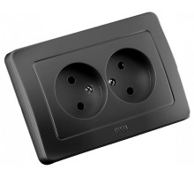 Hegel Мастер внутр Черная РС16-341-08 Розетка двойная