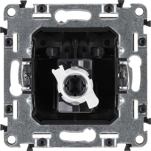 Valena ALLURE.Информационная розетка одиночная RJ45 Кат.5е UTP.С лицевой панелью.Слоновая кость