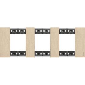 BT Living now Золото Рамка немецкий стандарт 3 поста (2+2+2 мод).