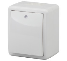 ЭРА Выключатель Эксперт 11-1402-01 с подсветкой IP54 10АХ-250В ОУ белый