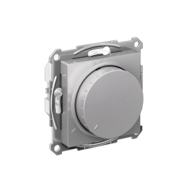 Systeme Electric AtlasDesign Алюминий Светорегулятор (диммер) повор-нажим, LED, RC, 400Вт, мех.