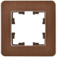 BRITE Рамка 1-мест. РУ-1-1-Бр металл коричн. RE AL IEK