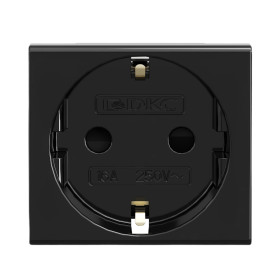 DKC Розетка силовая 2Р+Е, со шторками, 