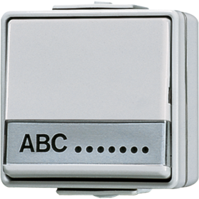 JUNG Выключатель универсальный для накладного монтажа с полем для надписи 17 x 72 mm IP44