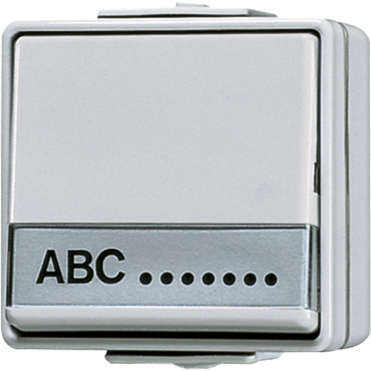 Выключатель универсальный для накладного монтажа с полем для надписи 17 x 72 mm IP44