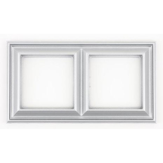 Рамка 2-поста, термопласт, алюминий, Eco Deco