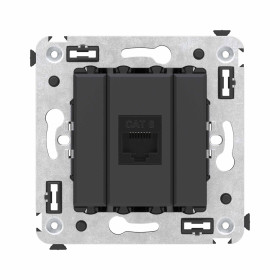 DKC Avanti Компьютерная розетка RJ-45 без шторки в стену, кат.6 одинарная, 