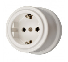 BIRONI Лизетта Керамика Белый Розетка с/з