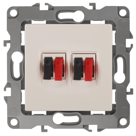 Розетка ЭРА Серия 12 12-3112-02 аудио двойная IP20 слоновая кость