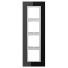 JUNG LS Plus Стекло Черное Рамка 4-ая