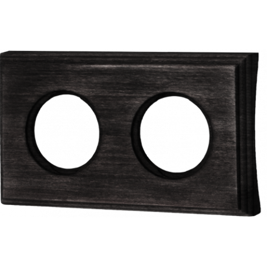 Шедель Бук Угольно-черный Рамка 2-ая на бревно 260мм (скрытый монтаж)