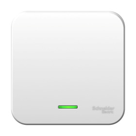 Systeme Electric Blanca наруж Бел Выключатель 1-клавишный с подсветкой, 6А, 250В, монтажная пластина