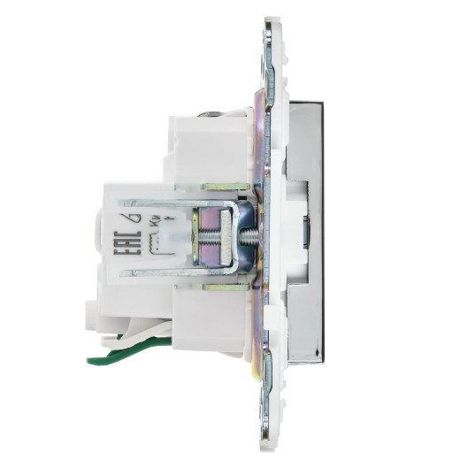 SKANDY Роз. с з/к/ш 16А б/к SK-R06N никель IEK