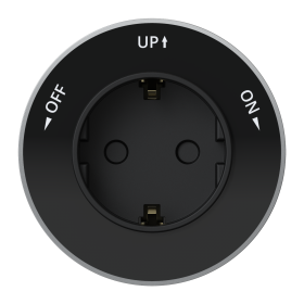Systeme Electric MultiTrack Антрацит Розетка 2К+З круглая 16А/250В