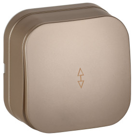 IEK GLORY Выключ. 1-кл. прох. о/у 10А ВСп10-1-0-ХШм шамп. м.