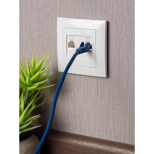 Валенсия розетка компьютерная RJ-45 2-местная белая EKF PROxima