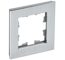 IEK BRITE DECOR Алюминий металл Рамка 1-м РУ-1-1-БрА