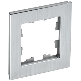 IEK BRITE DECOR Алюминий металл Рамка 1-м РУ-1-1-БрА