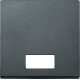 MERTEN КЛАВИША Х1 с окошком д/световой индикации, АНТРАЦИТ, SM