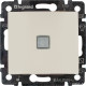 Выключатель одноклавишный с подсветкой - Legrand Valena - 10А 250В схема 1L безвинтовые зажимы - слоновая кость