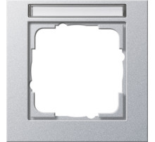 Gira E2 Алюминий Рамка 1-ая с полем для надписи