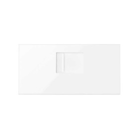 Simon 100 Белый глянец Накладка розетки RJ45