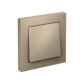 Systeme Electric AtlasDesign Шампань Выключатель 1-клавишный сх.1, 10АХ, в сборе