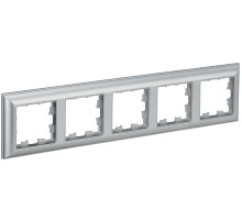 IEK BRITE DECOR Алюминий 3D-форма Рамка 5-м РУ-5-Бр