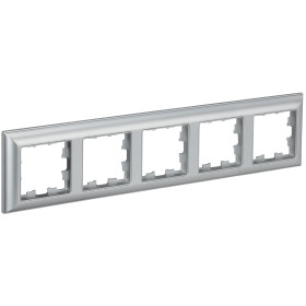 IEK BRITE DECOR Алюминий 3D-форма Рамка 5-м РУ-5-Бр