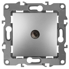 ЭРА 12-3101-03 Розетка TV одиночная, IP20, Эра12, алюминий (10/100/3200)