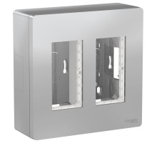 Schneider Electric Unica System+ Алюминий Блок открытой установки 2х2