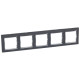 Рамка 5 постов - Legrand Valena - ноктюрн/серебряный штрих
