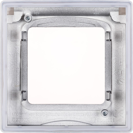 Рамка с защитной крышкой IP44 - Legrand Inspiria - антрацит