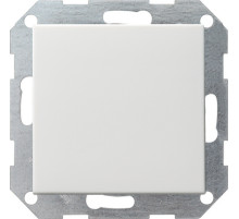 Gira S-55 Бел Переключатель 1-клав нажимной в сборе с клавишей (клавиша с самовозвратом)