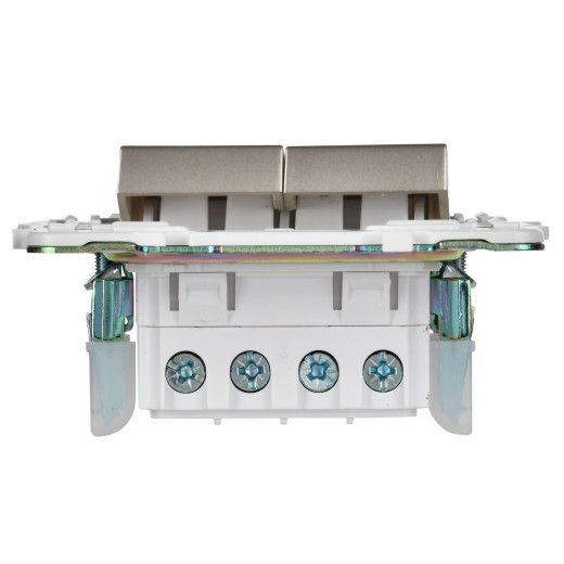 SKANDY Выключ. 2-кл. перекр. 10А SK-V06Sh шамп. IEK